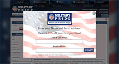 Desktop Screenshot of militaryprideonline.com
