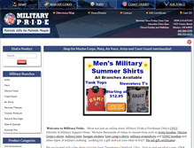 Tablet Screenshot of militaryprideonline.com